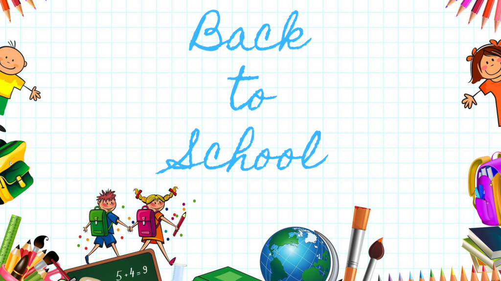 Back to school cartoon image cropped